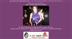 Desktop Screenshot of msthingproductions.com