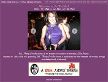 Tablet Screenshot of msthingproductions.com